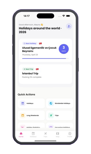 BridgeDays app screenshot
